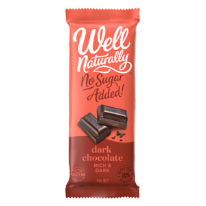 Well Naturally: Rich Dark Chocolate  90g