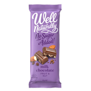 Well Naturally: Fruit and Nut Milk Chocolate 90g