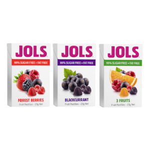 Lollies: Jols Fruit Pastilles Sample Pack - 3 Packets