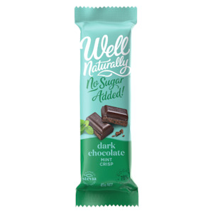 Well Naturally: Mint Crisp Dark Chocolate 45g