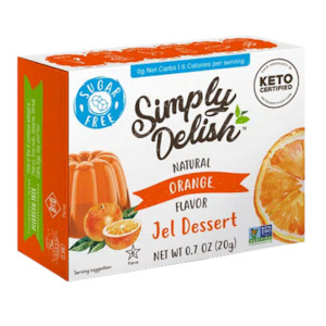 Simply Delish: Orange Flavour Jelly 20g