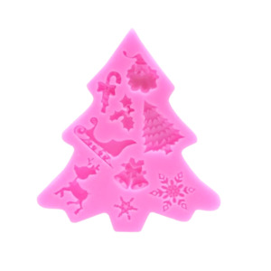 Moulds: 9 Tiny Cavities - Christmas Tree Silicone Mould