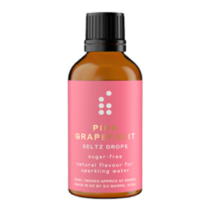 Six Barrel Soda: Pink Grapefruit Seltz Drops 50ml