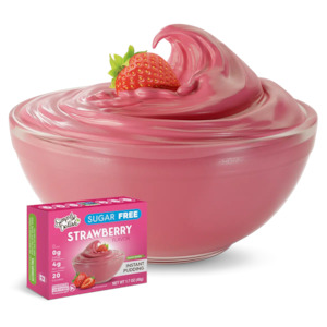 Simply Delish: CLEARANCE - Sugar Free Strawberry Instant Pudding 48g