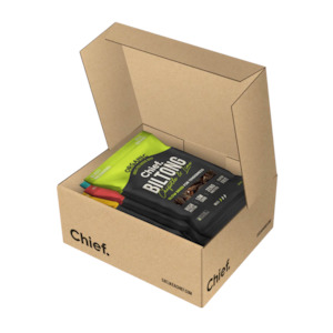 CHIEF ORGANIC GRASS-FED BILTONG 30g - Sample Pack - TRY BEFORE YOU RANGE!