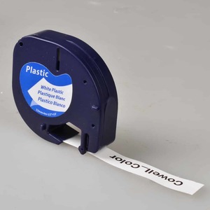 DYMO 91201 / A91201 Compatible Tape 12mm Black on White