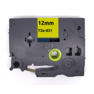 Products: TZE 831 AZE831 Label Tape Black on Gold