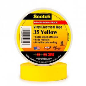 Scotch 35 VINYL YELLOW 19mm x 20M