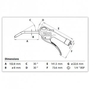 Air Boy 8mm Bent Pipe SafetyAir Boy Blowgun