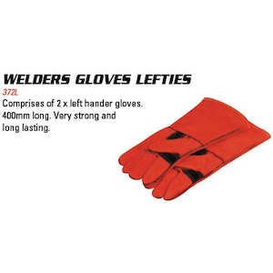 Armour: Glove Welding 400mm L/H (Pair) Red Kevlar Stitched