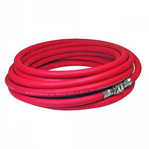 Amx: 20 Metres x 10mm Rubber Air Hose Set With Big Bore Couplers.