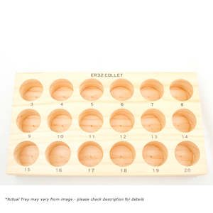 Acrow: ER16 Empty Wooden Collet Tray