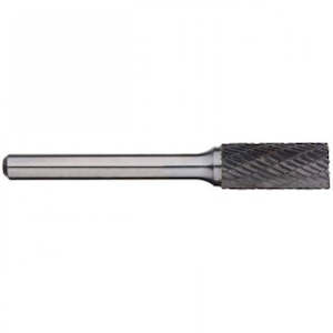 SB42ML2 Carbide Burr Cyl. Shape End Cut Diamond Cut 2.5x11x50mm With 3mm Shank