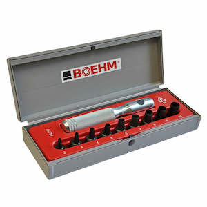 Boehm: Boehm 2mm - 10mm Wad/Hollow Punch Kit C/w Hand Chuck & 9 Punches JLB210