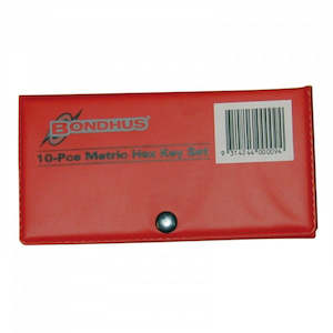 1.3-10mm Bondhus 10Pce Hex L-Wrench Set + Wallet