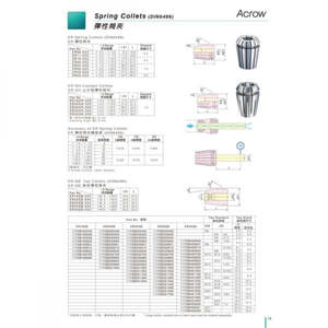 Ann Way: ER20-CL 10.0mm Sealed Collet Clamping Range 0.10mm 21mm Dia x 31mm Long