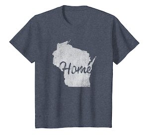 Wisconsin Home Vintage Distressed Shirt I Love Wisconsin