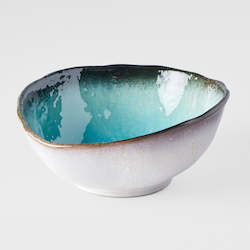 Sky Blue: Sky Blue Large Uneven Bowl