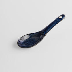 Indigo: Indigo Blue Small Ceramic Spoon