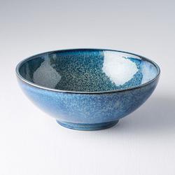 Indigo: Indigo Blue Large U Shaped Bowl