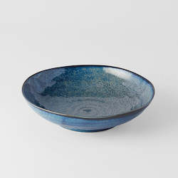 Indigo: Indigo Blue Shallow Bowl