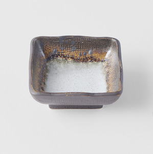 Sauce Dishes: Akane Grey Square Sauce Dish