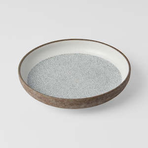 Crazed Grey: Crazed Grey High Rim Plate