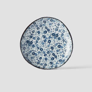 Blue Daisy Small Uneven Plate