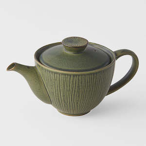 Teapots: Sencha Green Ridged Teapot
