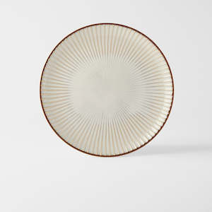 Dinner Plates: Sendan White Dinner Plate