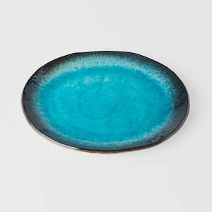Sky Blue: Sky Blue Oval Plate
