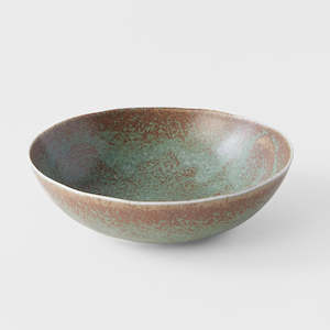 Green Fade: Green Fade Medium Oval Bowl