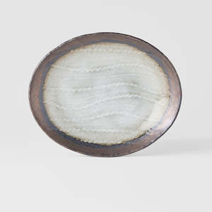 Assorted: Light Grey Oval Plate