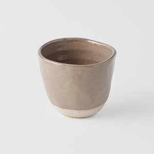 Grey Lopsided Tea Mug