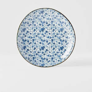 Blue Daisy: Blue Daisy Uneven Side Plate