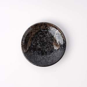 Assorted: Black with White Brushstroke Saucer