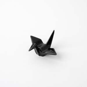 Black Origami Crane Chopstick rest
