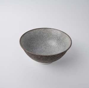 Crazed Grey: Crazed Grey Large Fluted Bowl