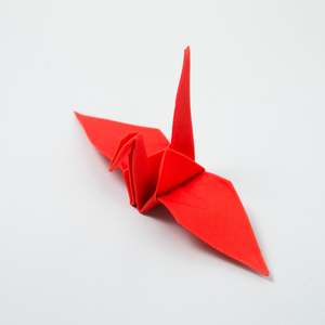Peti Peto Red Origami Crane Lens Cloth