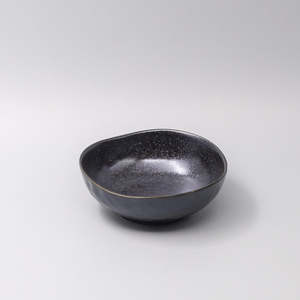 Matte Black Medium Uneven Bowl