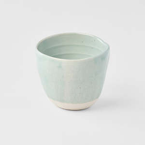 Drinkware: Teal Lopsided Tea mug