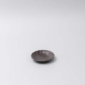 Sauce Dishes: Black Sunburst Sauce Dish