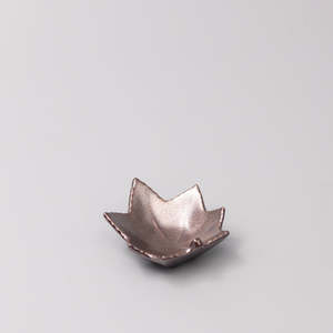 Metallic Maple Leaf Sauce Dish