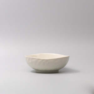 Off White Medium Uneven Bowl