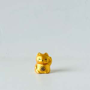 Okimono Gold Maneki Neko