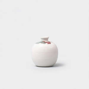 White Round Vase