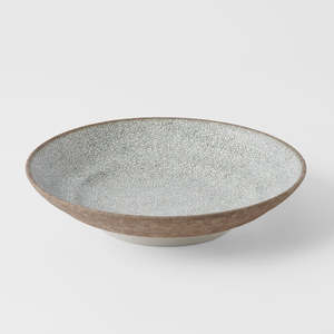 Crazed Grey: Crazed Grey Shallow Bowl