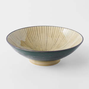 Ramen Bowls: Green Converging Ramen Bowl