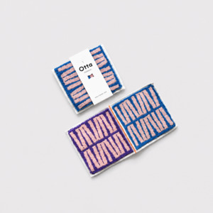 Japanese Cloths Towels: Blue Stripe Otta Compact Towel