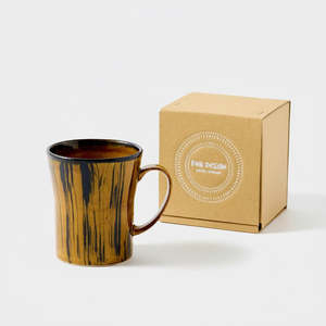 Striped Amber Coffee Mug